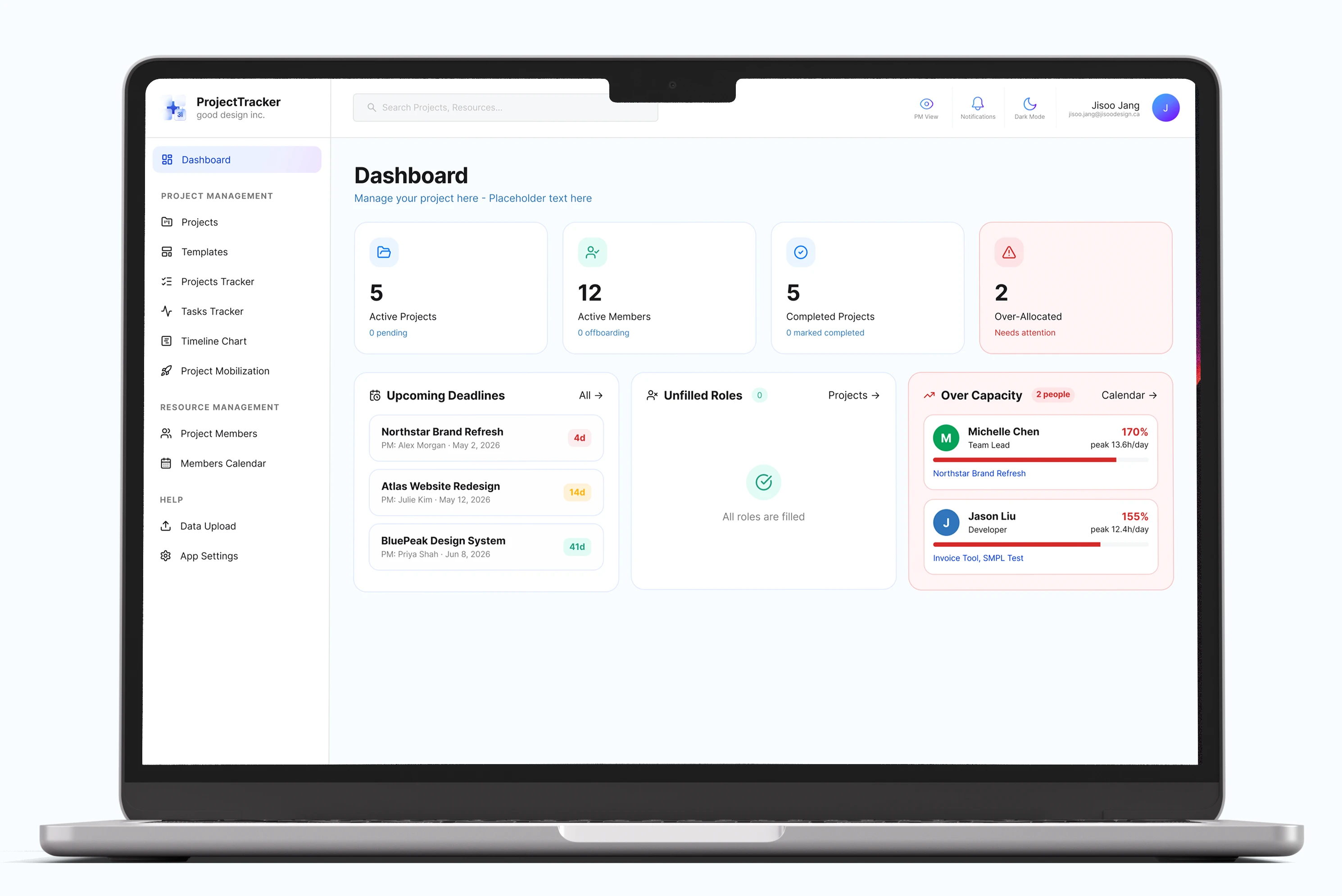 ProjectTracker project overview visual 1
