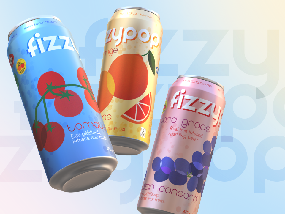 Fizzypop branding and packaging design — overview visual 1