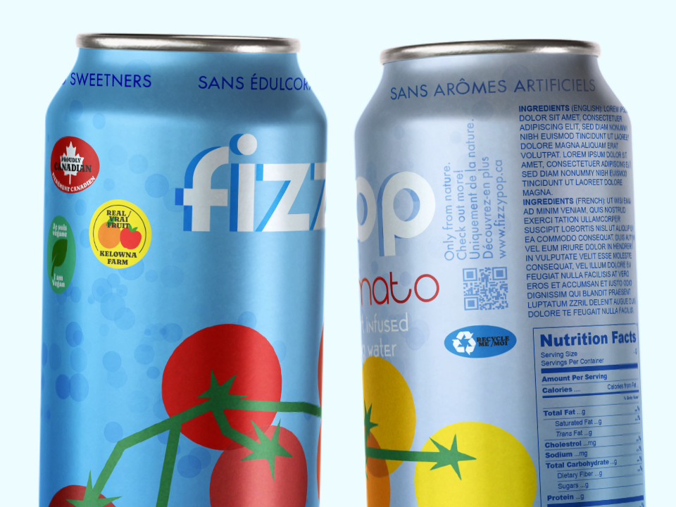 Fizzypop branding and packaging design — overview visual 2